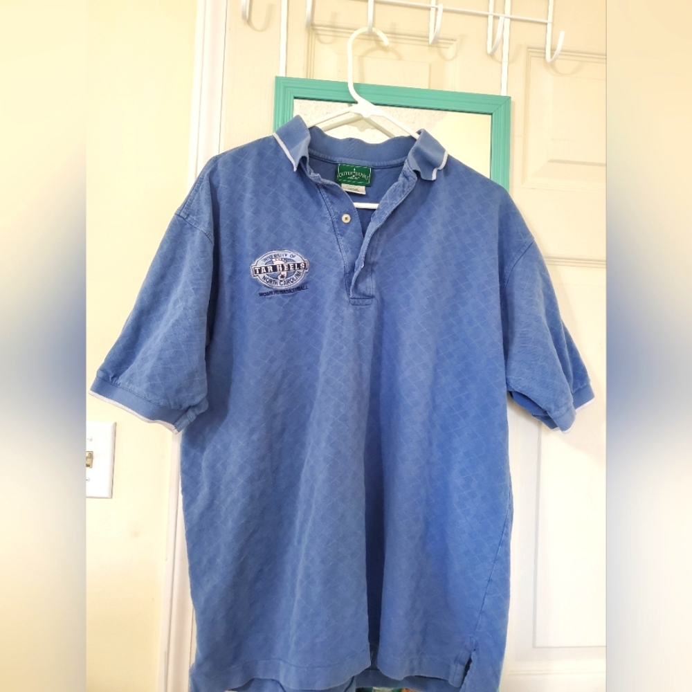 North Carolina UNC Womens Basketball Polo Shirt Outer Banks Size Large Tarheels
